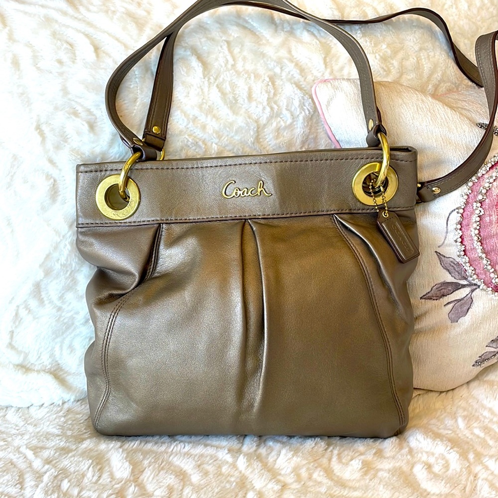Coach Ashley metallic handbag
